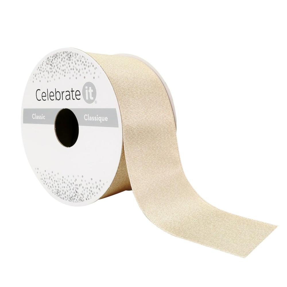 Basic Solid Ribbon | 1.5″ x 3yd. Metallic Satin Ribbon Basic Solid Ribbon Basic Solid Ribbon