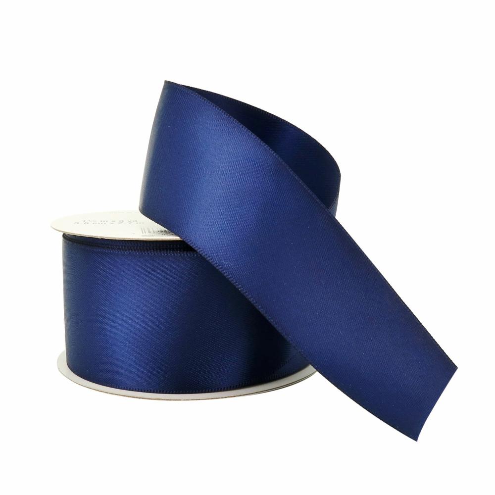 Basic Solid Ribbon | 12 Pack: 1.5″ x 3yd. Satin Ribbon Navy Basic Solid Ribbon Basic Solid Ribbon