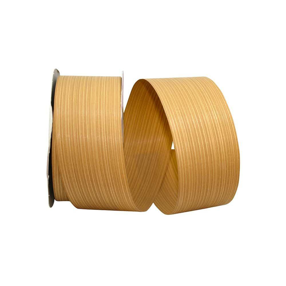 Decorative Ribbon | 1.875″ x 55yd. Nature Inspired Rd Plastic Ribbon Tan Decorative Ribbon Decorative Ribbon