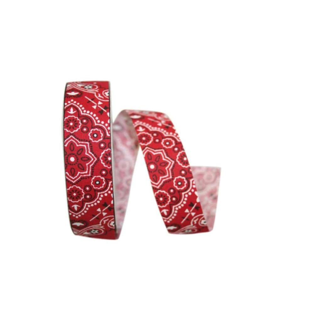 Decorative Ribbon | 7/8″ x 20yd. Red Bandana West Ribbon Decorative Ribbon Decorative Ribbon