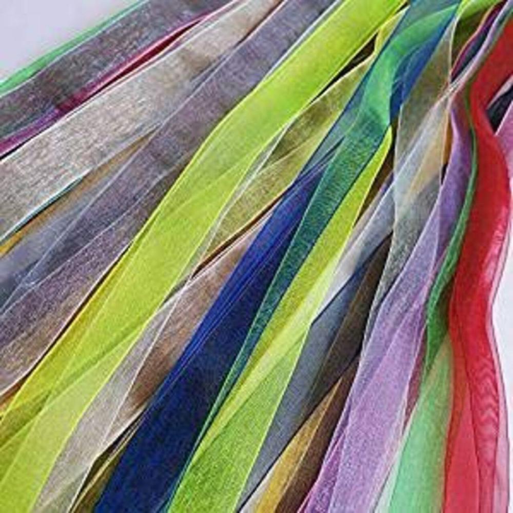 Decorative Ribbon | Solid Organza Ribbon Assorted 24 Yards Craft Bow Party Decoration Packing Ribbons (Mix, 3/8″(10mm)) Decorative Ribbon Decorative Ribbon