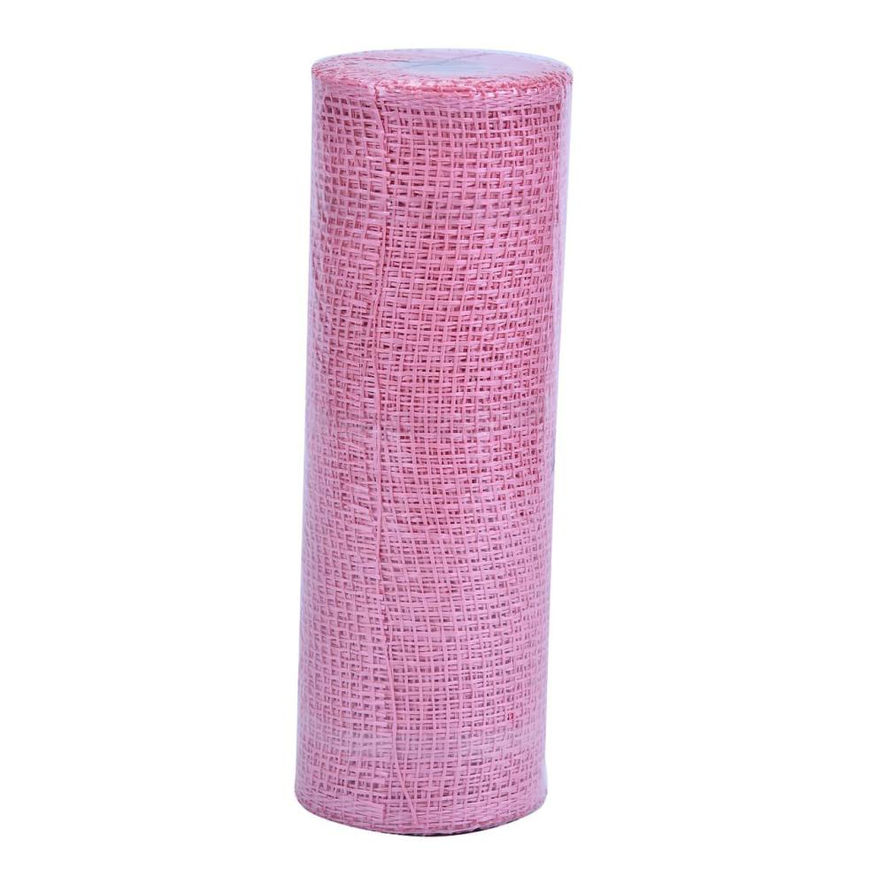 Mesh | 10″ Pink Poly Burlap Mesh Mesh Mesh