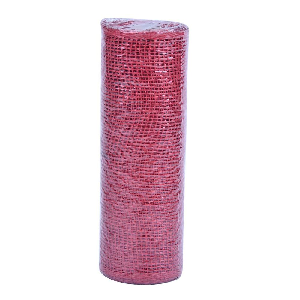 Mesh | 10″ Red Poly Burlap Mesh Mesh Mesh