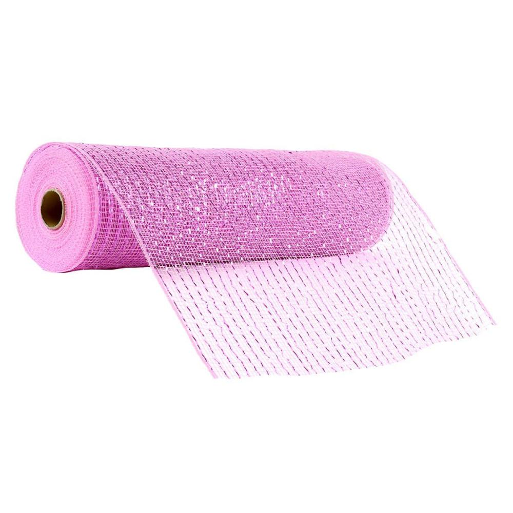 Mesh | 12 Pack: 12″ x 11.6yd. Mesh Baby Pink Mesh Baby Pink