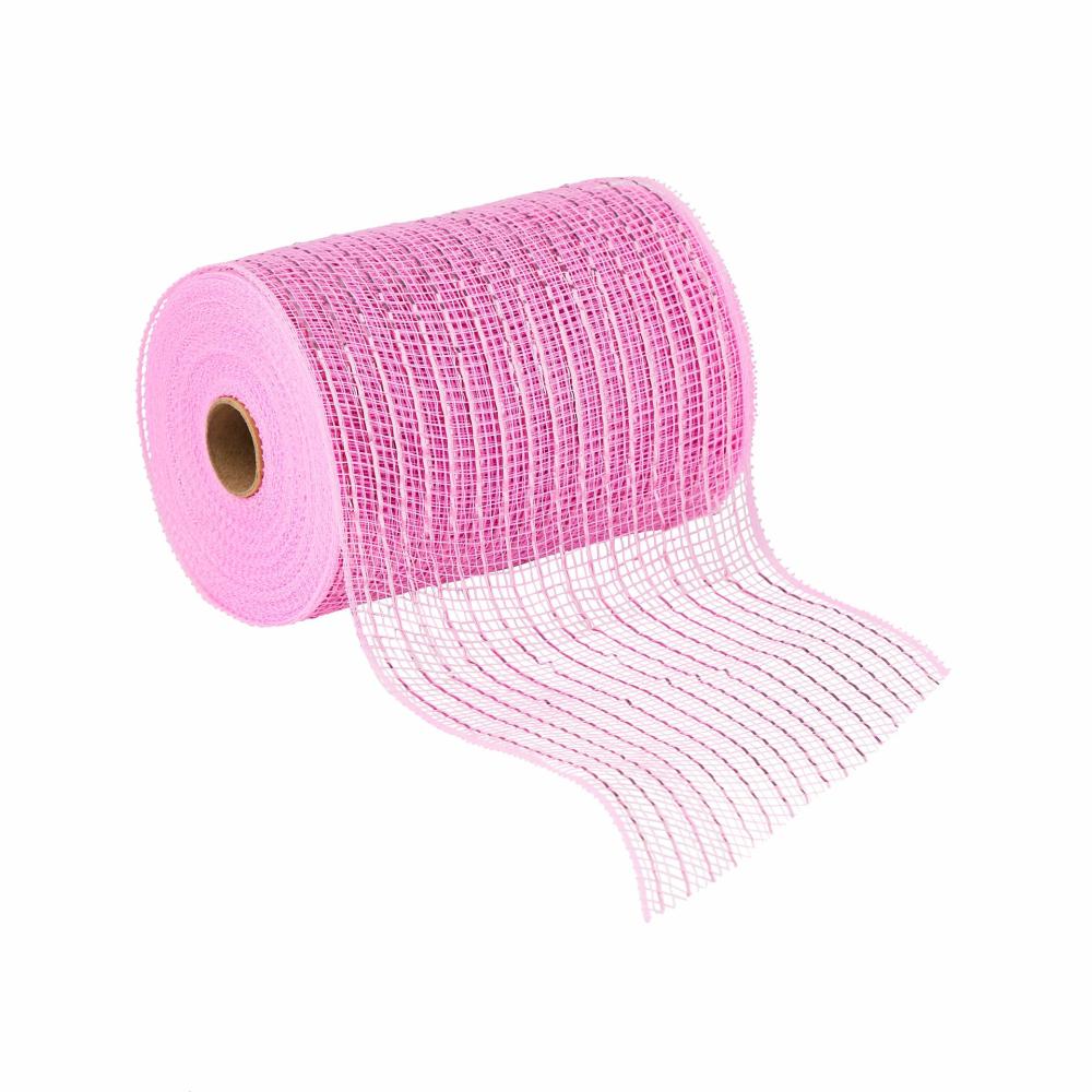 Mesh | 12 Pack: 5.5″ Mesh Wide Ribbon Occasions™ Baby Pink Ribbon Baby Pink