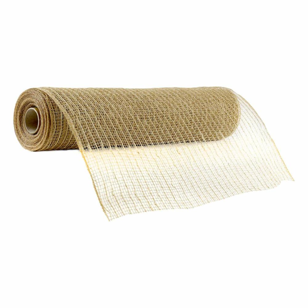 Mesh | 12″ x 19ft. Jute Mesh Ribbon Mesh Mesh