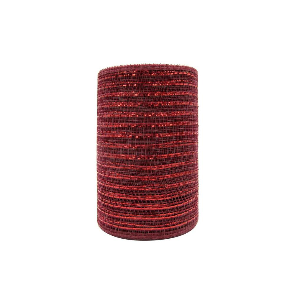 Mesh | 5.5″ x 15yd. Burgundy Mesh Ribbon Mesh Mesh