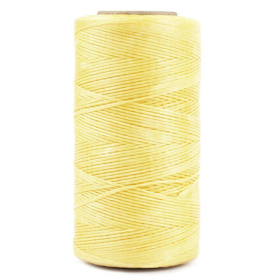 Ribbon Tools & Accessories | Leather Craft Sewing Stitching Waxed Thread DIY 284YD 150D Polyester String Cord Light Yellow Ribbon Light Yellow