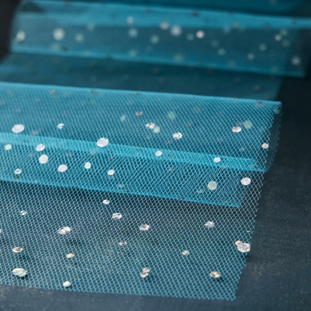 Tulle | 6″ Holographic Dot Tulle Ribbon Tulle