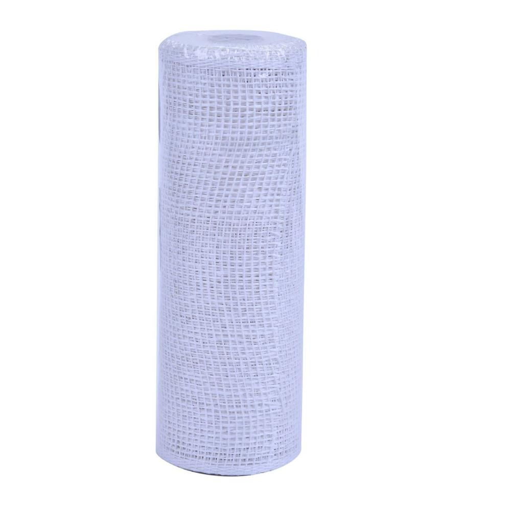 Mesh | 10″ White Poly Burlap Mesh Mesh Mesh